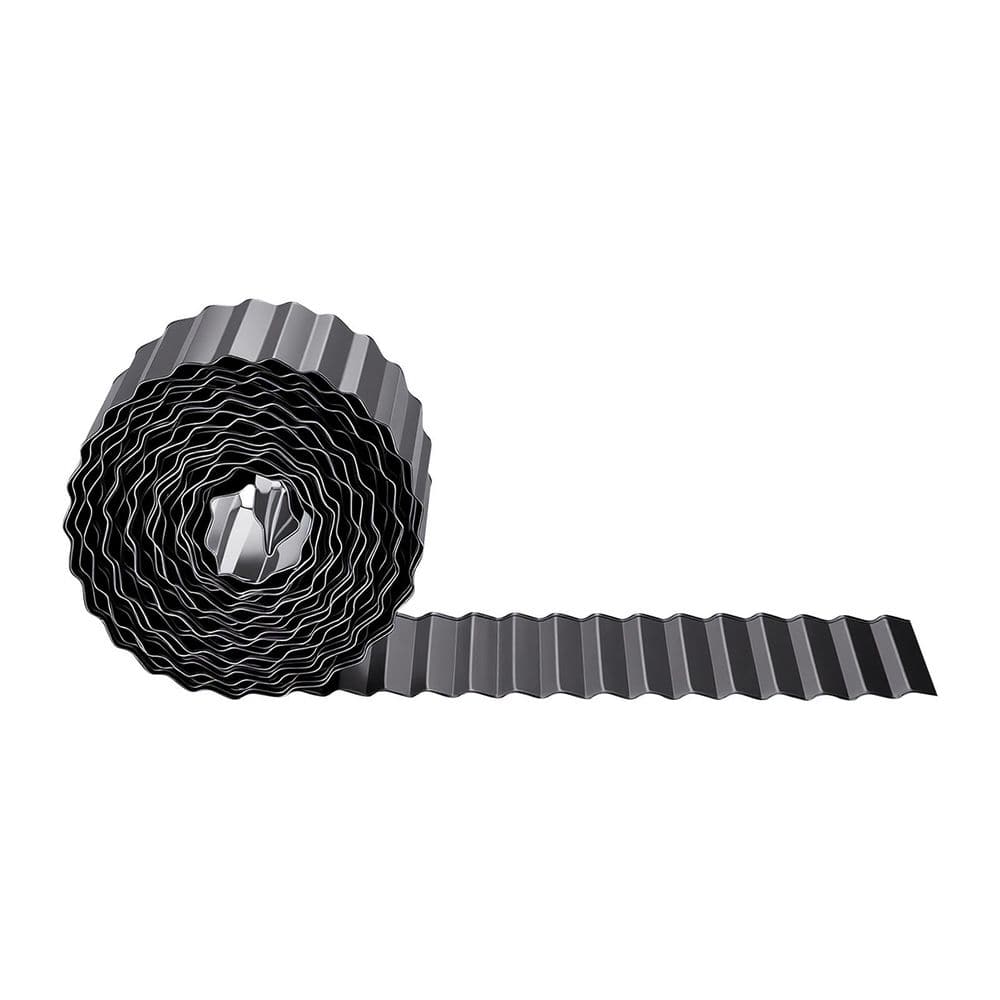 Metal Edge Padding VEVOR Galvanized Steel Landscape Edging, 40 ft. L x 6 in. W x 0.01 in ...