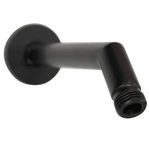 Neo 7 in. Shower Arm and Flange in Matte Black