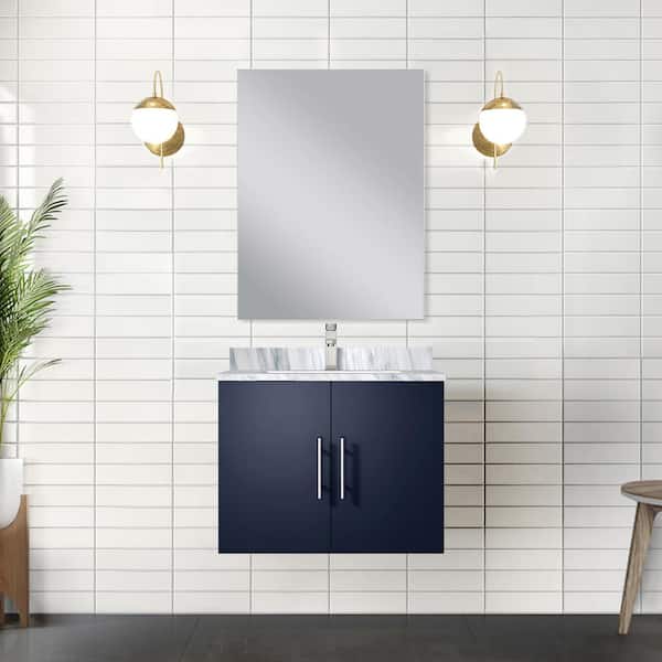 Geneva 24 in. W x 22 in. D x 19 in. H Bath Vanity Cabinet without Top in Navy Blue