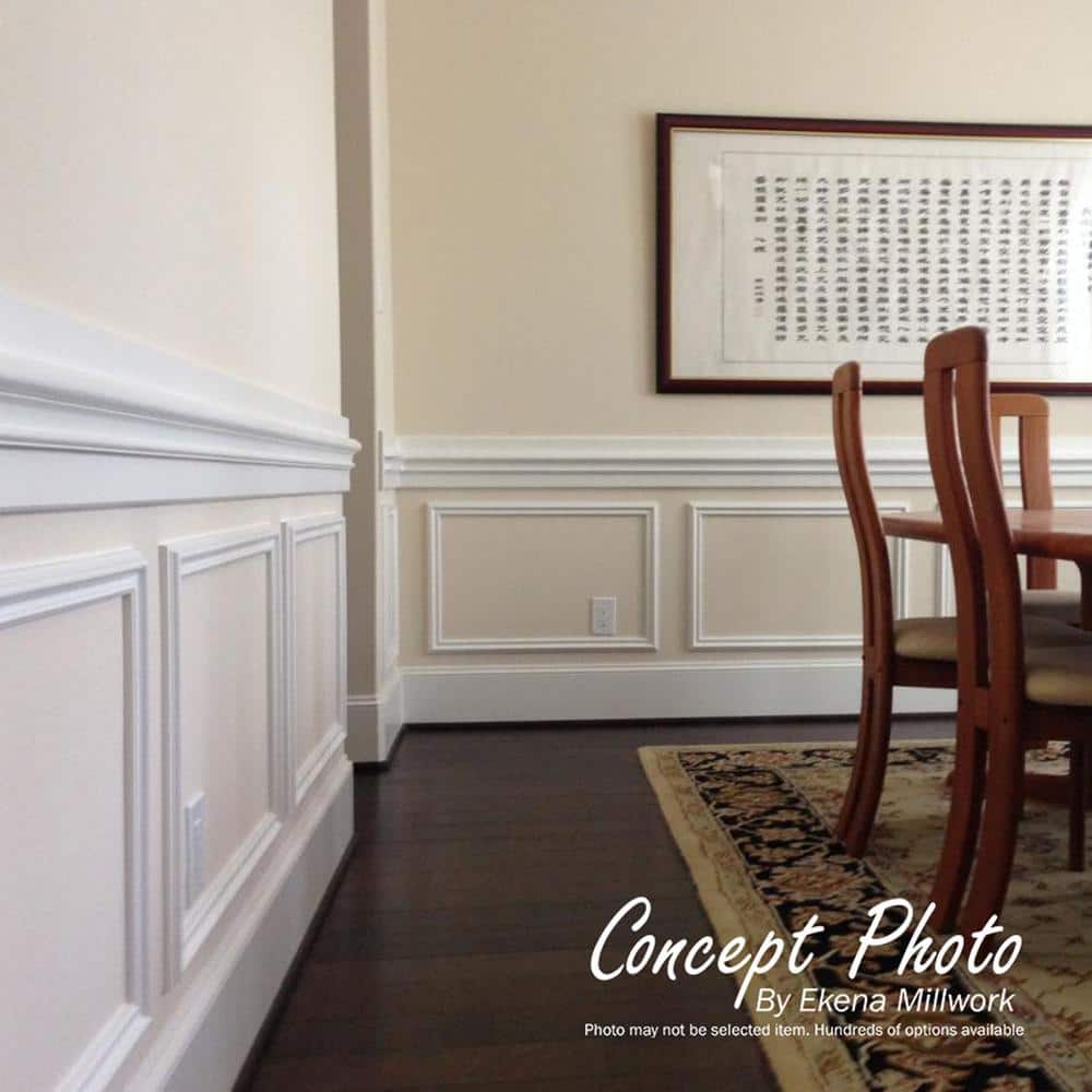 Ashford White Urethane Decorative Crown Moulding Corner