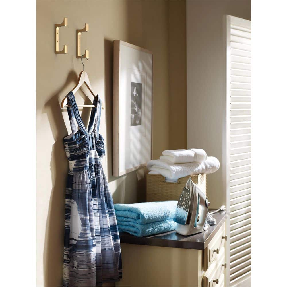 Champagne Bronze Double Prong Decorative Wall Hook