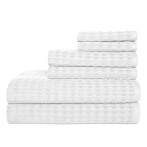 American Soft Linen Luxury Salem Collection, 6 Piece Bath Towel Set,  Rockridge Grey Salem-6PC-Rock-S3 - The Home Depot