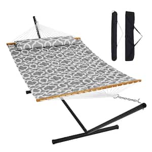 2-Person Hammock with Stand Included Heavy Duty 480lb Capacity Double Hammock with 12 FT Steel Stand