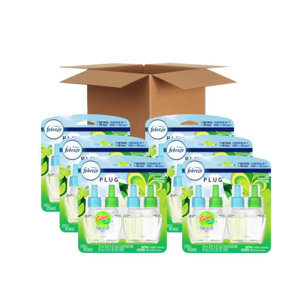 Plug 0.879 oz. Gain Original Scented Oil Plug-In Air Freshener Refill (12 Refills) -  Febreze, 078557164870