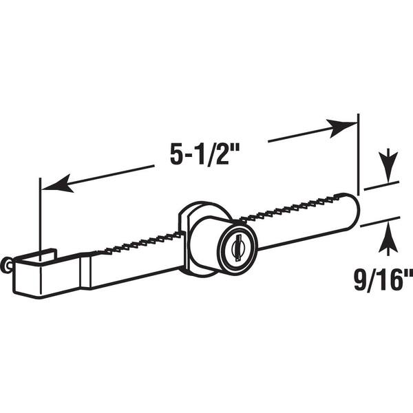 5-Pack Keyed Alike Showcase Locks - Chrome Plated Cam Locks By National (N185306)