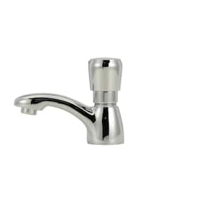 Single Hole Single-Handle Metering Bathroom Faucet in Chrome