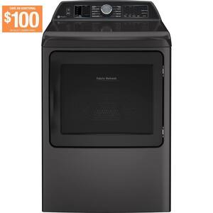 Smart 7.3 cu. ft. Electric Dryer in Diamond Gray with Fabric Refresh, Sanitize, Steam, ENERGY STAR