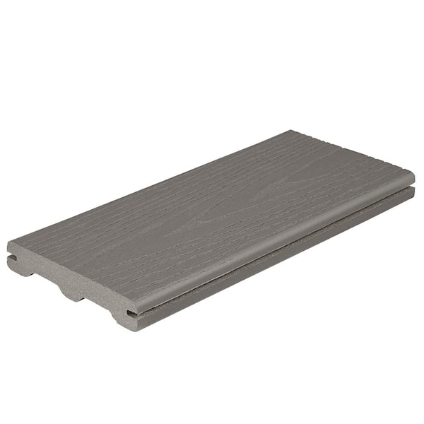 Fiberon Good Life 1 in. x 5-1/4 in. x 1 ft. Cottage Grooved Edge Capped Composite Decking Board Sample