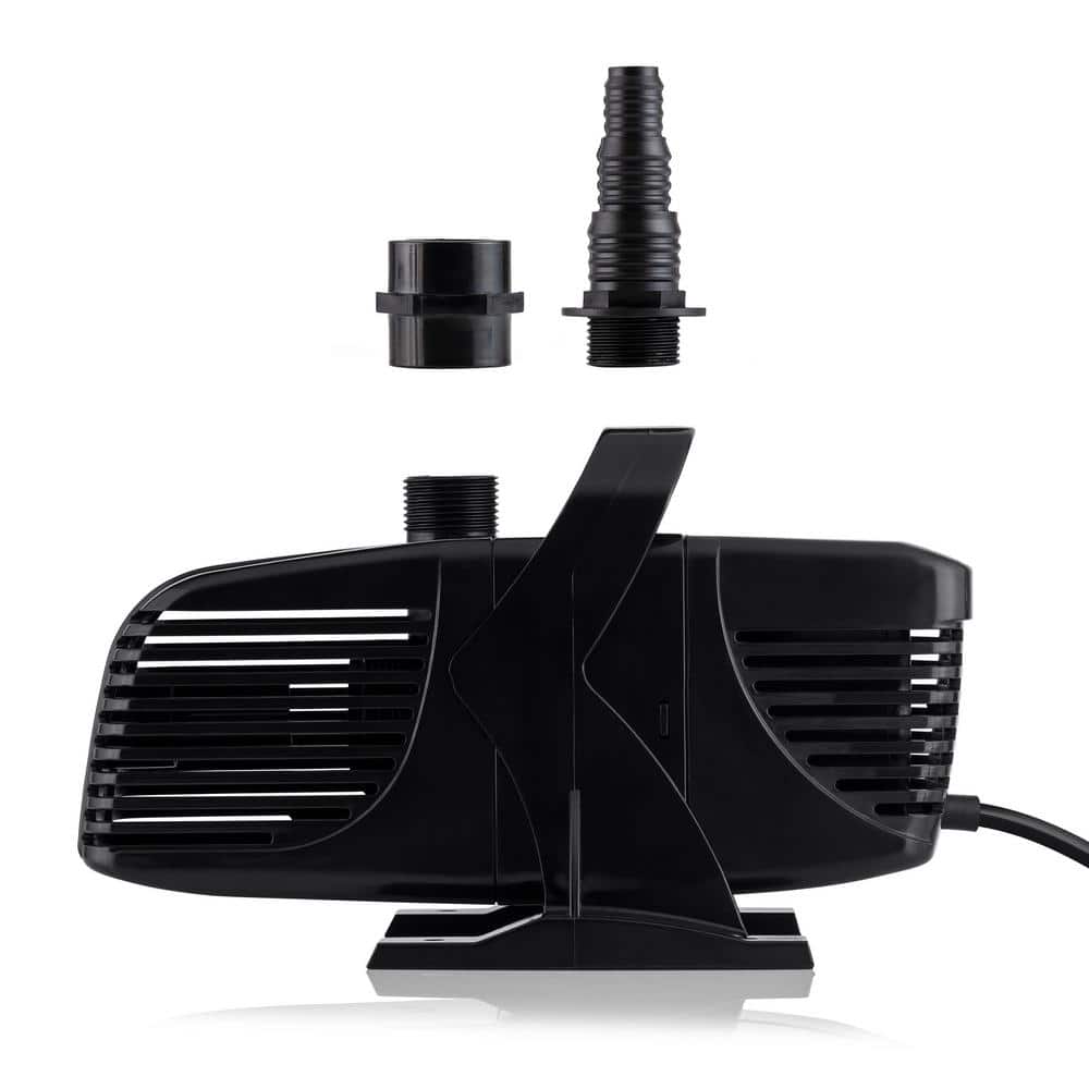 Black Submersible Water Pump with 33' Cord for Fountains & Ponds