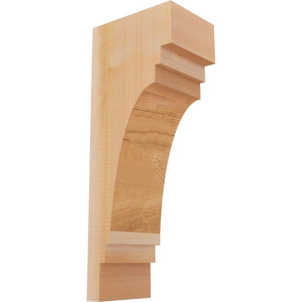Ekena Millwork 5-1/2 in. x 8 in. x 20 in. Western Red Cedar Pescadero Smooth Corbel