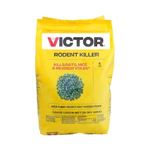 4LB Rodent Pest Killer - Weather-Resistant, Powerful Formula Eliminates Rats, Mice, and Meadow Voles