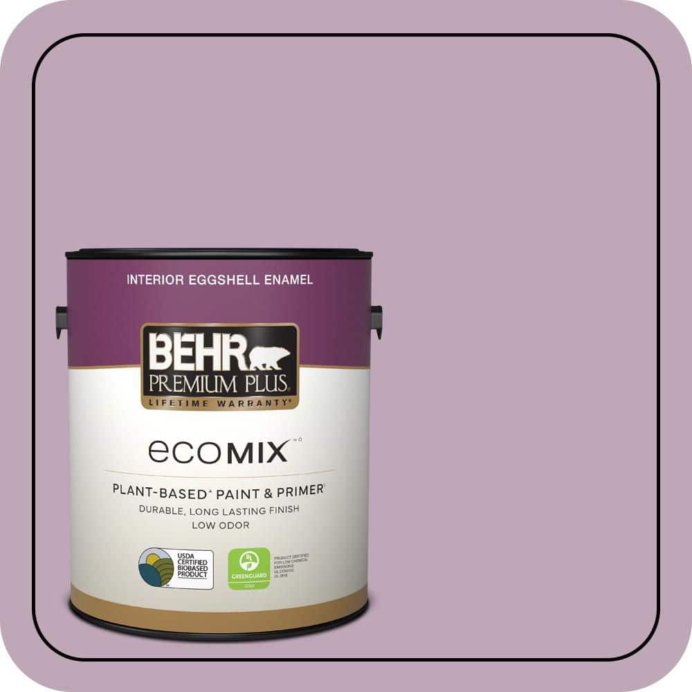 1 gal. #680F-4 Soft Heather Eggshell Enamel EcoMix Plant-Based Interior Paint & Primer price history on PriceWatchPro