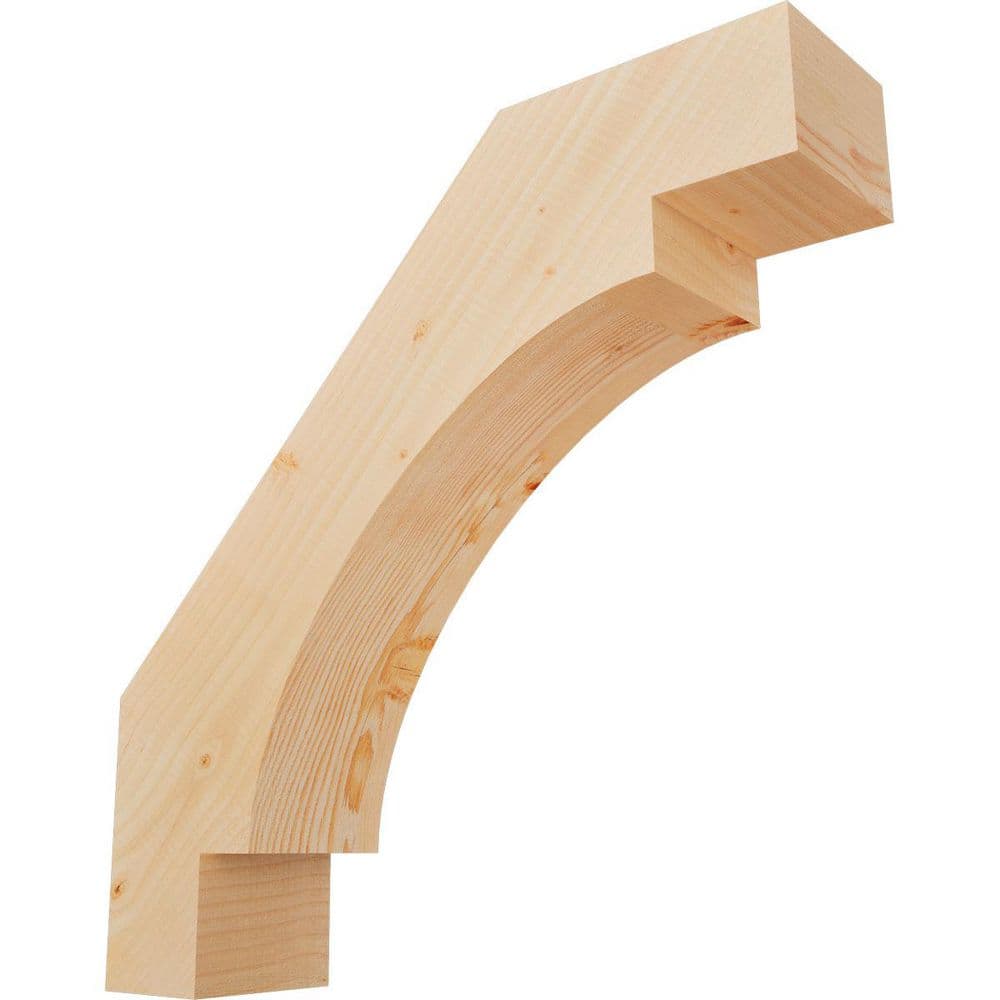 "5 1/2""W x 24""D x 24""H Merced Smooth Knee Brace, Douglas Fir" price history on PriceWatchPro