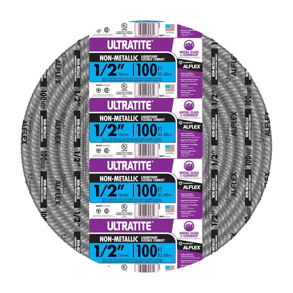 1/2 in. x 100 ft. Ultratite Liquidtight Flexible Non-Metallic PVC Conduit