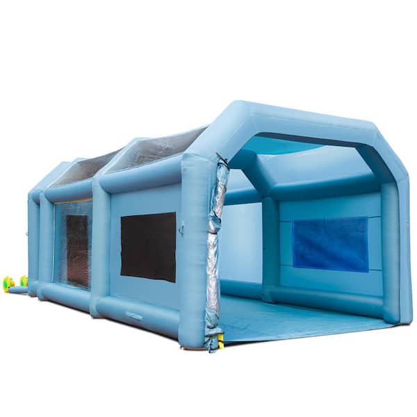 23x13x8.5ft. Inflatable Paint Booth, Inflatable Spray Booth, High Powerful 480W+750W Blowers Spray Booth Tent, Car Paint
