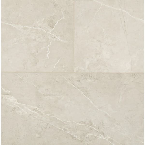 Islander Pantheon Marble 12 in. W x 24 in. L Waterproof Floating Click Vinyl Tile Flooring (18 sq. ft./box)