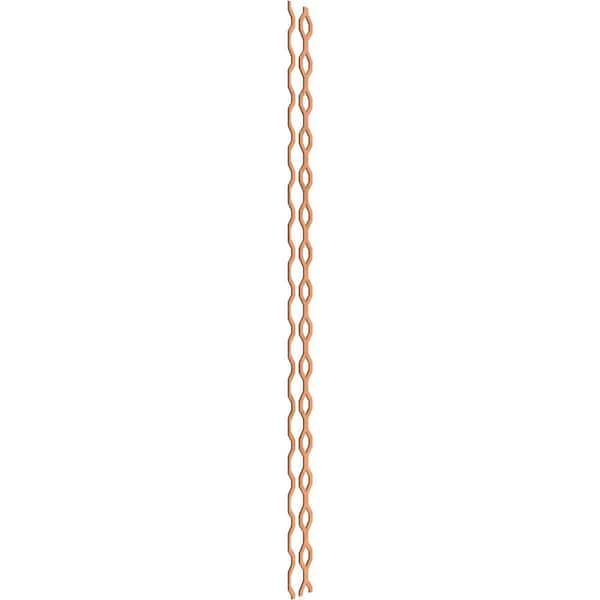 Ekena Millwork Wabash 94 in. H x 0.25 in. W Slatwall Panels in Cherry 24-Pack