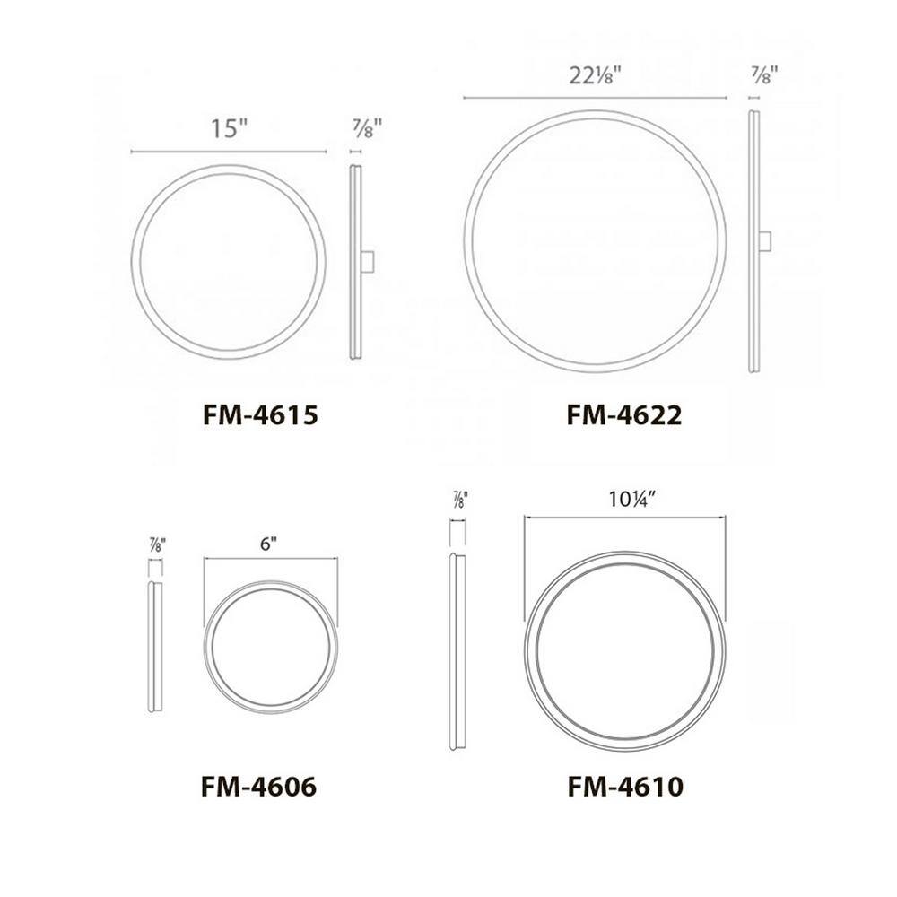 Geos 22" Titanium Glass Brass LED Flush Mount
