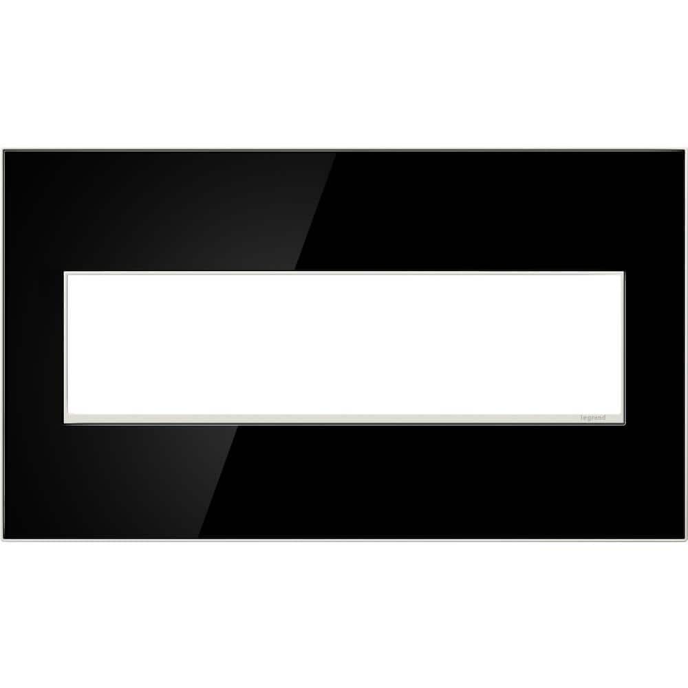 adorne 4 Gang Decorator/Rocker Wall Plate, Mirror Black (1-Pack) price history on PriceWatchPro
