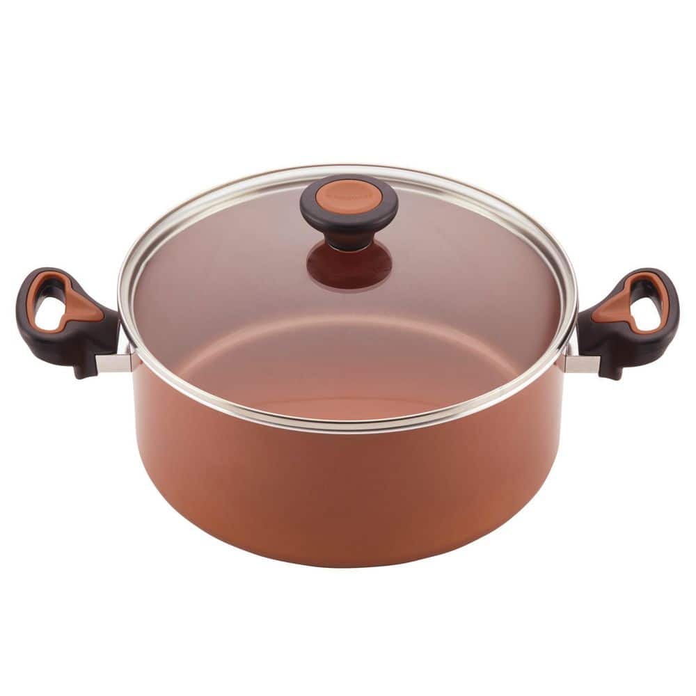 Copper 12-Piece Nonstick Aluminum Cookware Set with Tools