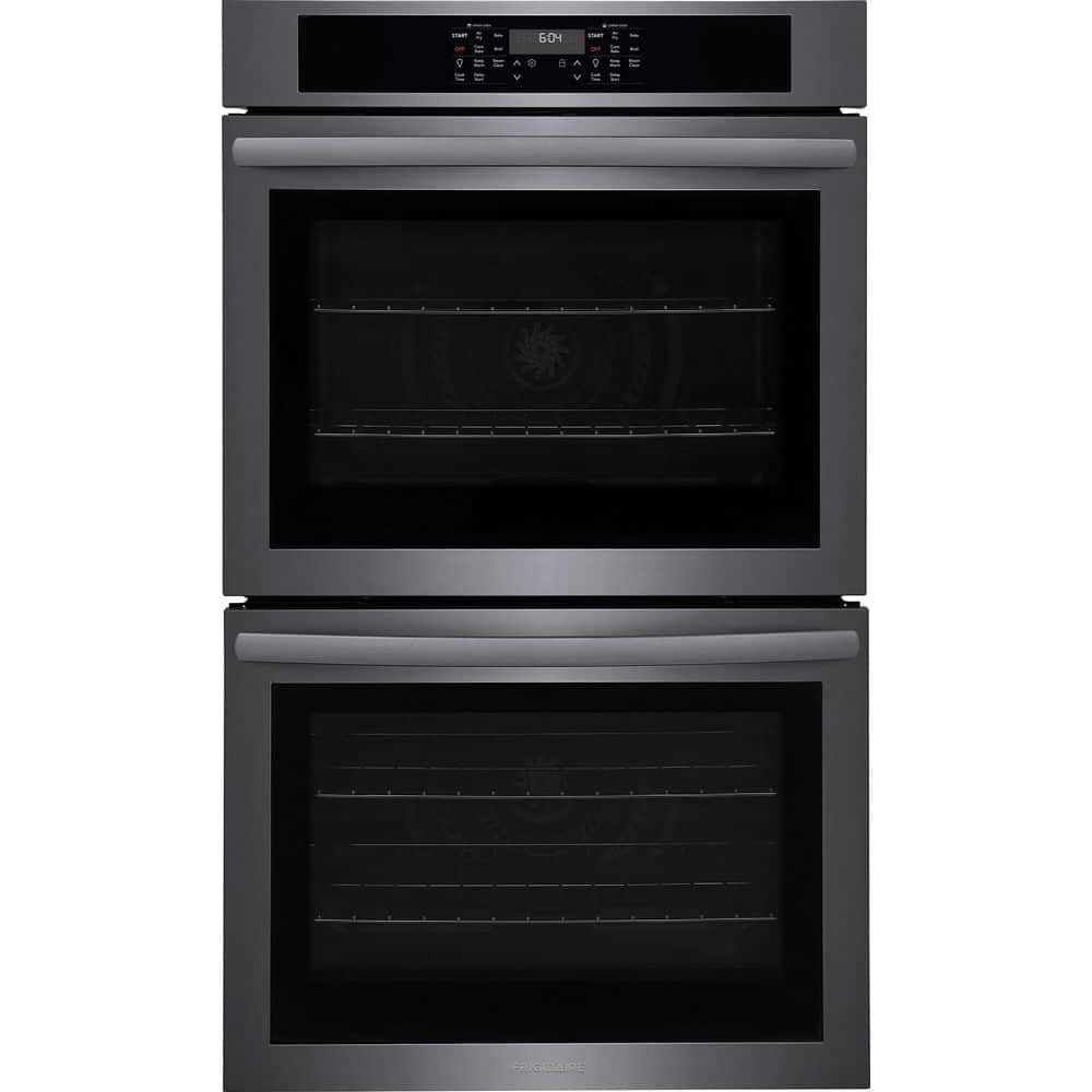 30 in. Double Electric Wall Oven with Convection 30-min Steam-Cleaning in Black Stainless Steel price history on PriceWatchPro