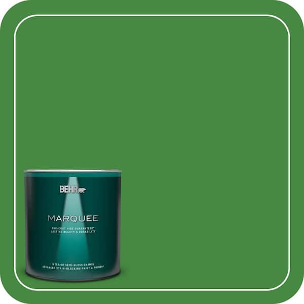 BEHR MARQUEE 1 qt. #T12-9 Level Up Semi-Gloss Enamel Interior Paint & Primer