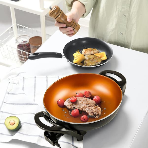 copper chef electric skillet with removable pan