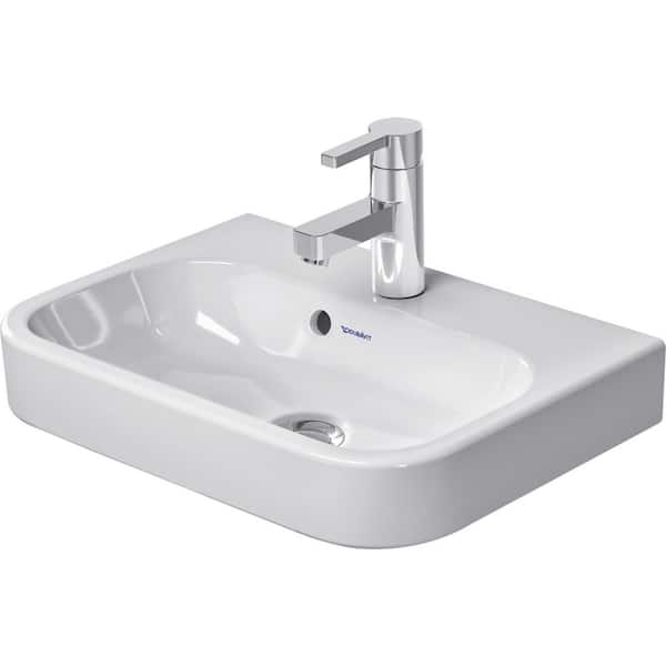 Duravit Happy D.2 19.63 in. Rectangular Bathroom Sink in White