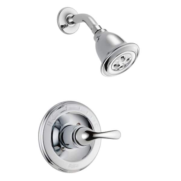 Delta Classic 1-Handle H2Okinetic Thermostatic Wall Mount Shower Only Faucet Trim Kit in Chrome (Valve Not Included)