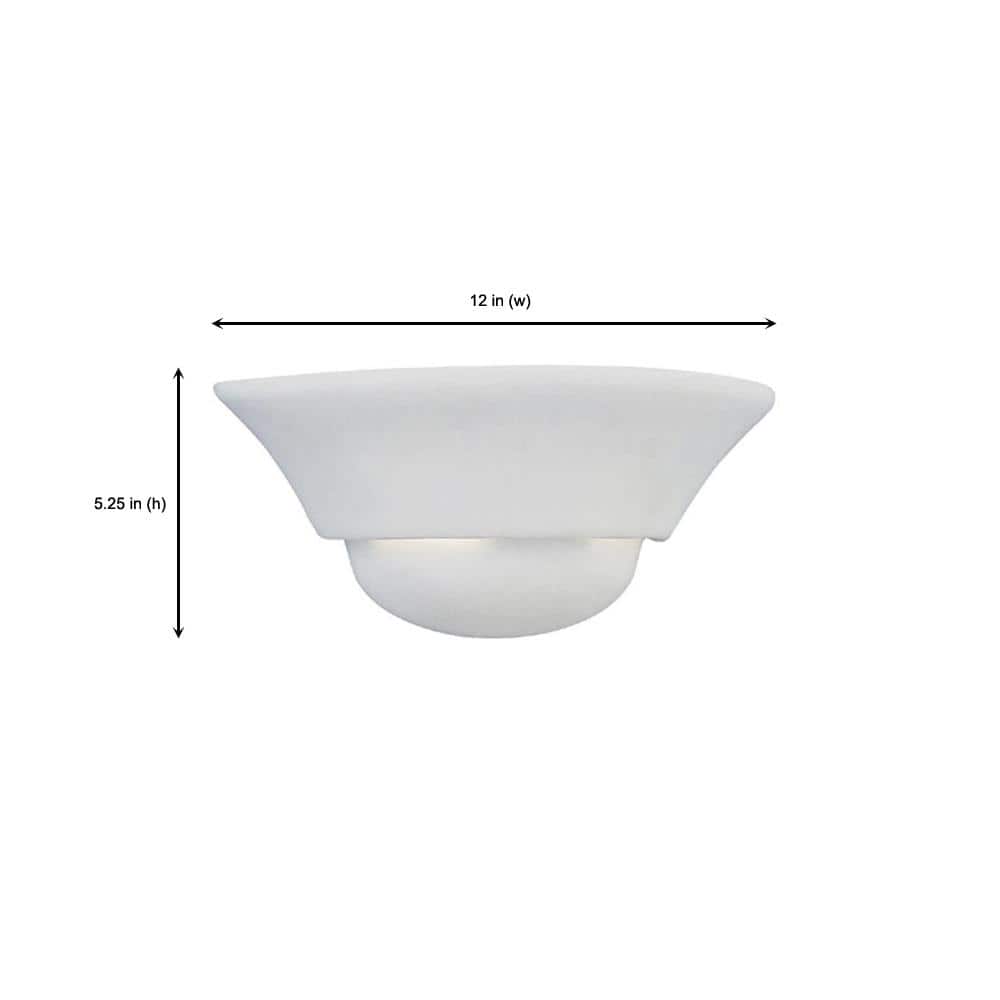 Monetta Modern White Steel Direct Wired Wall Sconce