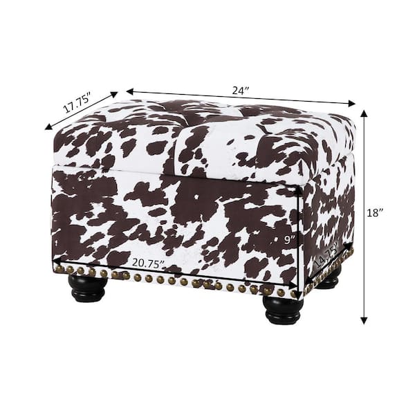 Convenience Concepts Designs4Comfort 5th Avenue Brown Cow Print