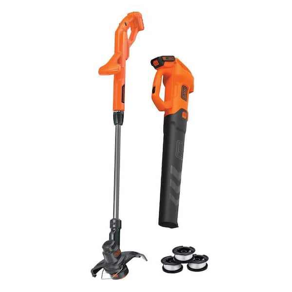 20V MAX Lithium-Ion String Trimmer and Blower Combo Kit with (1) 2.0 Ah Battery, Charger & (3) 0.065 in. x 30 ft. Spools
