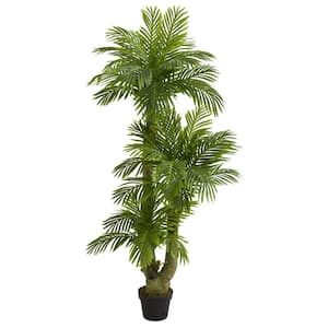 Indoor 5 ft. Triple Phoenix Palm Artificial Tree