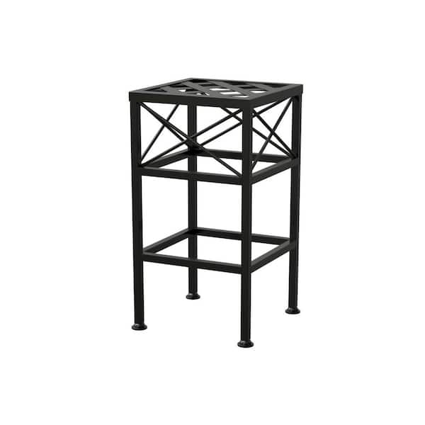 Unbranded Cross-Hatch Square Steel Plant Stand (3-Piece), 30 in. Max Height