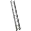 Werner 24 ft. Aluminum 3 Section Compact Extension Ladder with 225 lbs ...