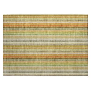 Chantille ACN543 Khaki 1 ft. 8 in. x 2 ft. 6 in. Machine Washable Indoor/Outdoor Geometric Area Rug