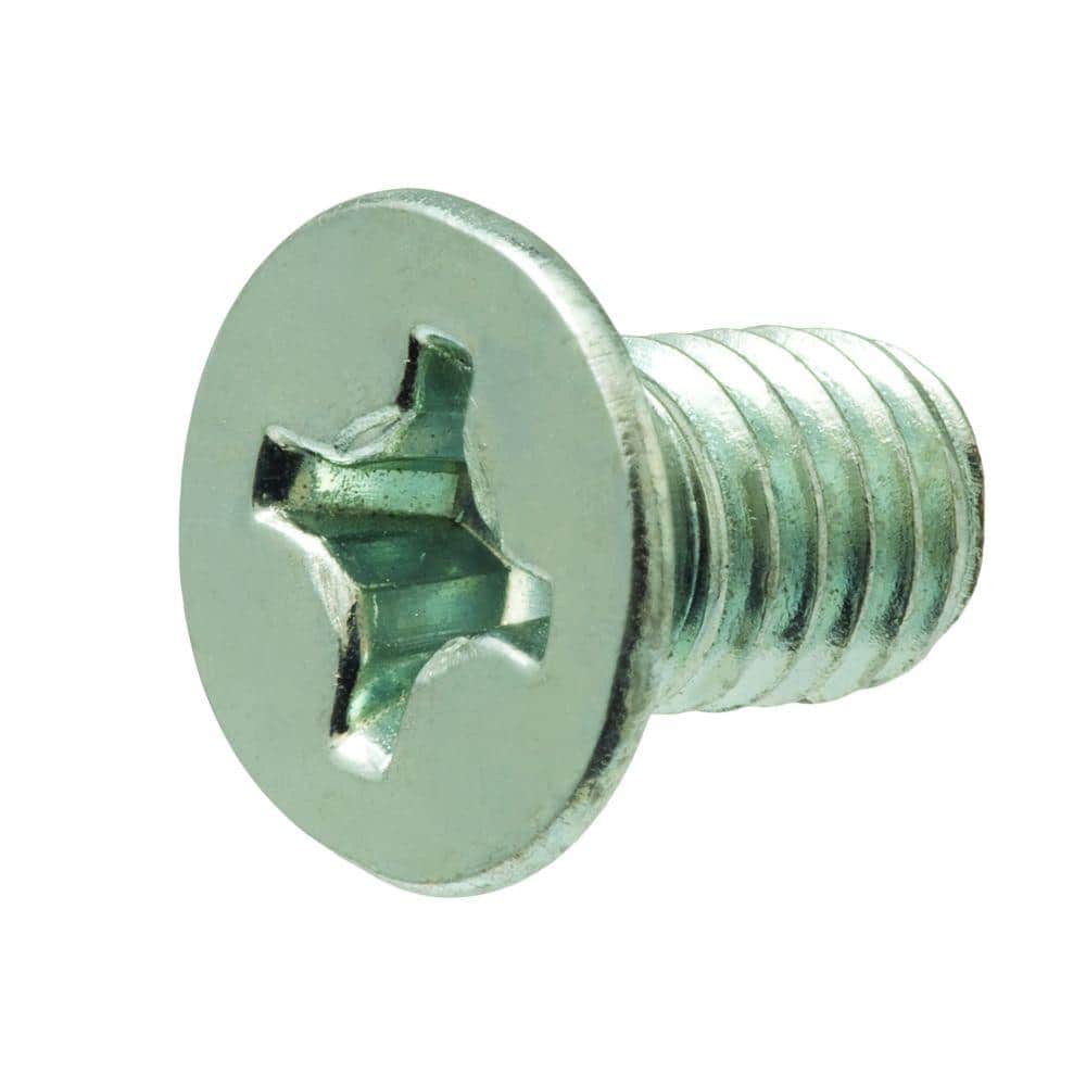 Pack of 25 Flat Head Stainless Steel Machine Screw Phillips Drive M5-0.8 Threads Plain Finish 40mm Length