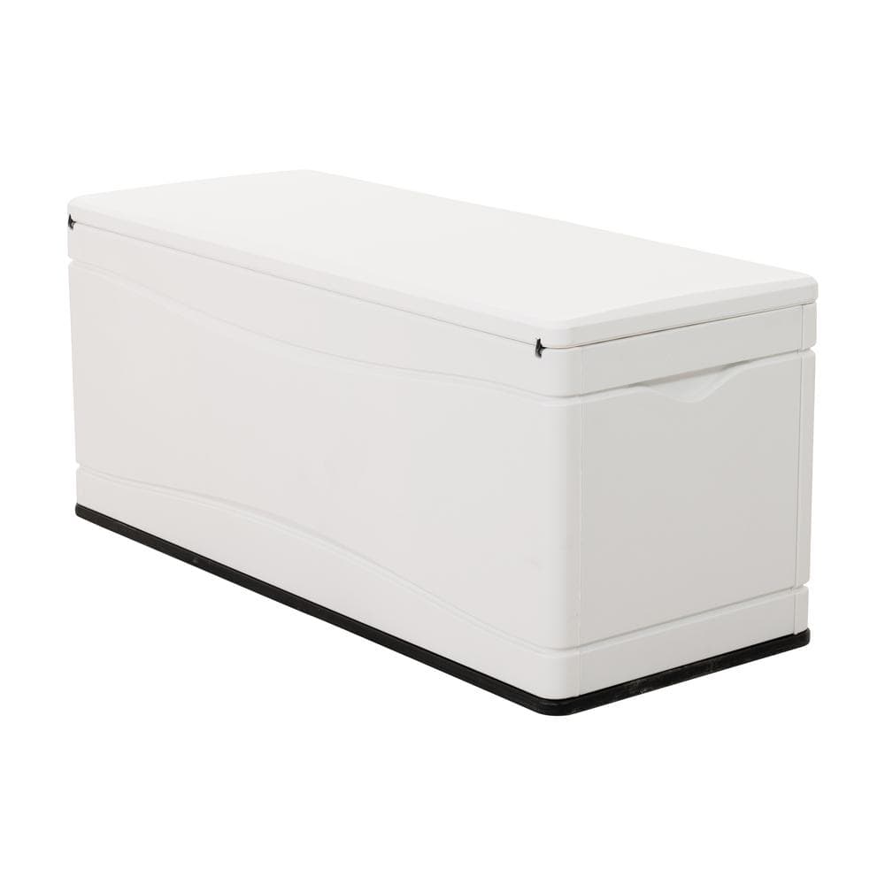 Resin Marine Dock Box Weather-Resistant with Handles and Lid Durable 130 Gal.