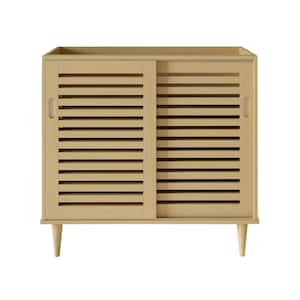 Delice 36 in. Freestanding Bath Vanity Cabinet without Top in Natural Oak