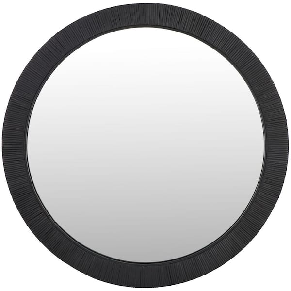 Safavieh Nellie 31.5 in. W x 31.5 in. H Round Wood Framed Mirror