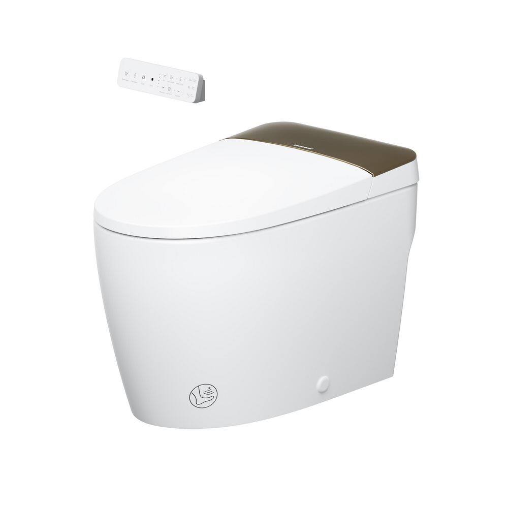 Low-Pressure Compatible Elongated Electric Bidet Toilet 1.0 GPF in Champagne Golden with Foam Shield, Auto Flush price history on PriceWatchPro