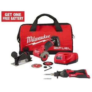 M12 FUEL 12V 3 in. Lithium-Ion Brushless Cordless Cut Off Saw Kit with M12 Soldering Iron