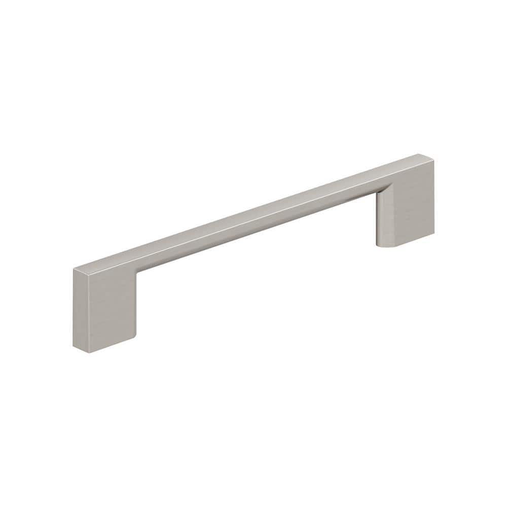 Satin Nickel Modern Cabinet Pull Bar, 10 Pack