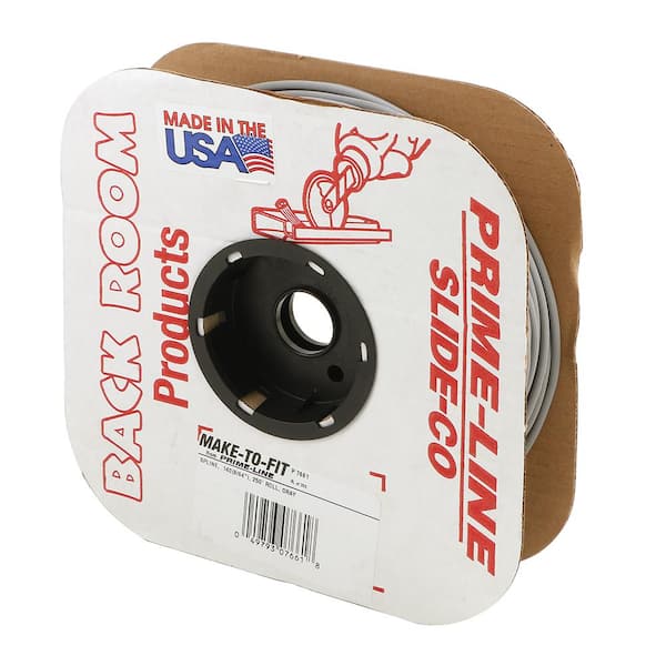 Prime-Line 9/64 in. (0.14 in.) x 250 ft. Gray Spline Roll