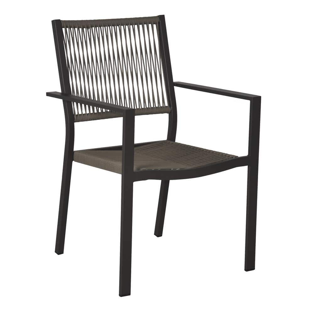 Stylewell Mix And Match Stackable Outdoor Patio Rope Dining Chair Dp562z The Home Depot 