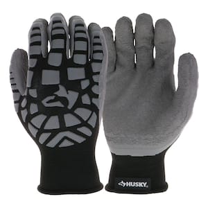Husky Medium ANSI 1 Cut Level Latex Coated Micro Impact Work Glove