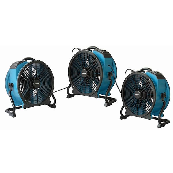 Fan with Built-in Power Outlets Blower Blue XPOWER X-34AR Variable Speed Sealed Motor Industrial Axial Air Mover Fan with Built-in Power Outlets Blower Blue XPOWER X-34AR Variable Speed Sealed Motor Industrial Axial Air Mover