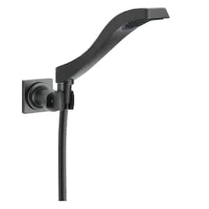 1-Spray Wall Mount Handheld Shower Head 1.75 GPM in Matte Black