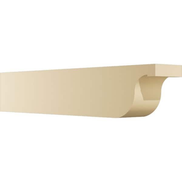 Ekena Millwork 6 in. W x 8 in. H x 42 in. L Standard Del Monte Signature Polyurethane Outlooker, Primed Tan