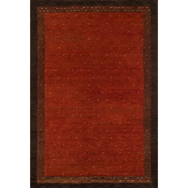 Momeni Desert Gabbeh Paprika 8 ft. x 10 ft. Indoor Area Rug